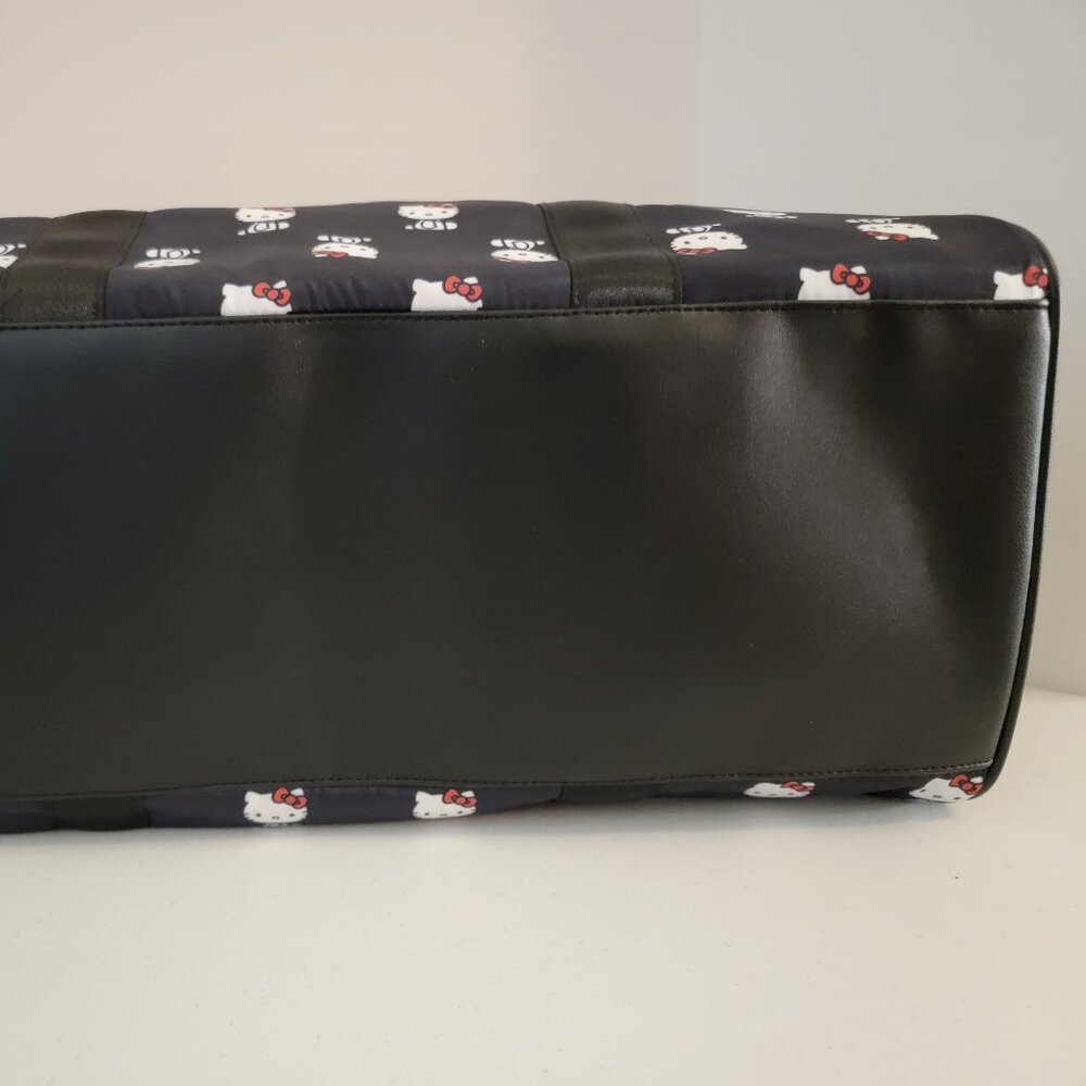 Hello Kitty Duffle Bag Sanrio Navy Weekender Travel Gym Overnight Bag New - Picture 10 of 10